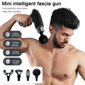 Fitness Relaxation Muscle Electric Intelligent Mini Massager Multi speed Variable speed Vibration Multi functional Fascia Gun